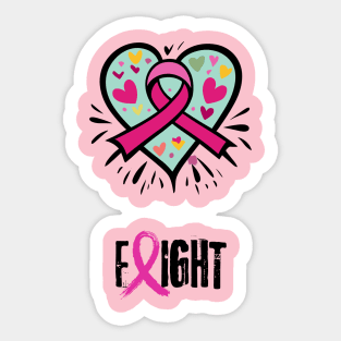 breast cancer fighting Sticker